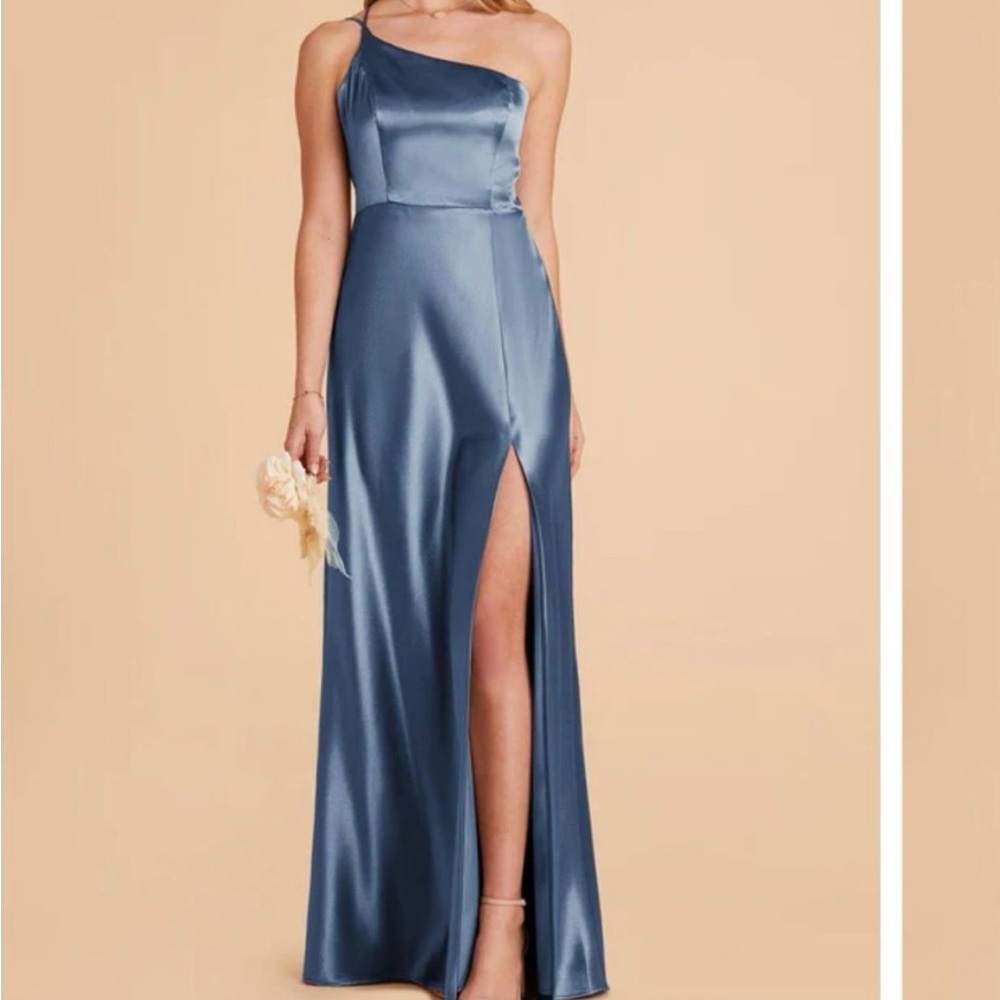 Birdy grey shiny satin twilight Kensie dress